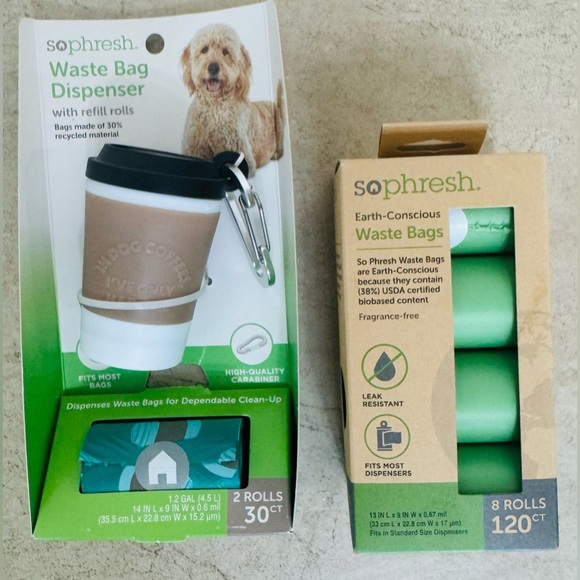 So Phresh Coffee Cup Dog Waste Bag Dispenser & Dog Waste Bags, Count of 120 - Picture 4 of 13